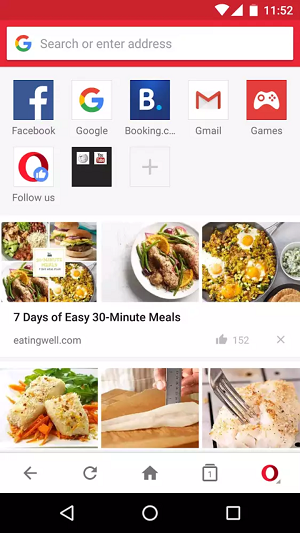 Opera Mini app