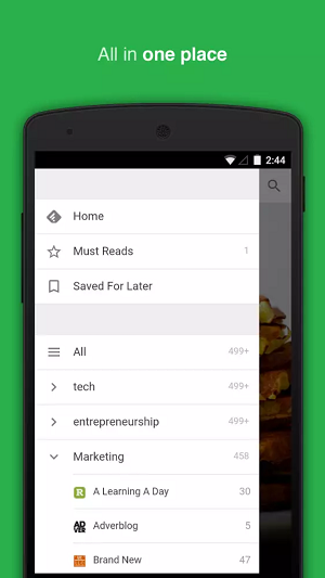 Feedly app