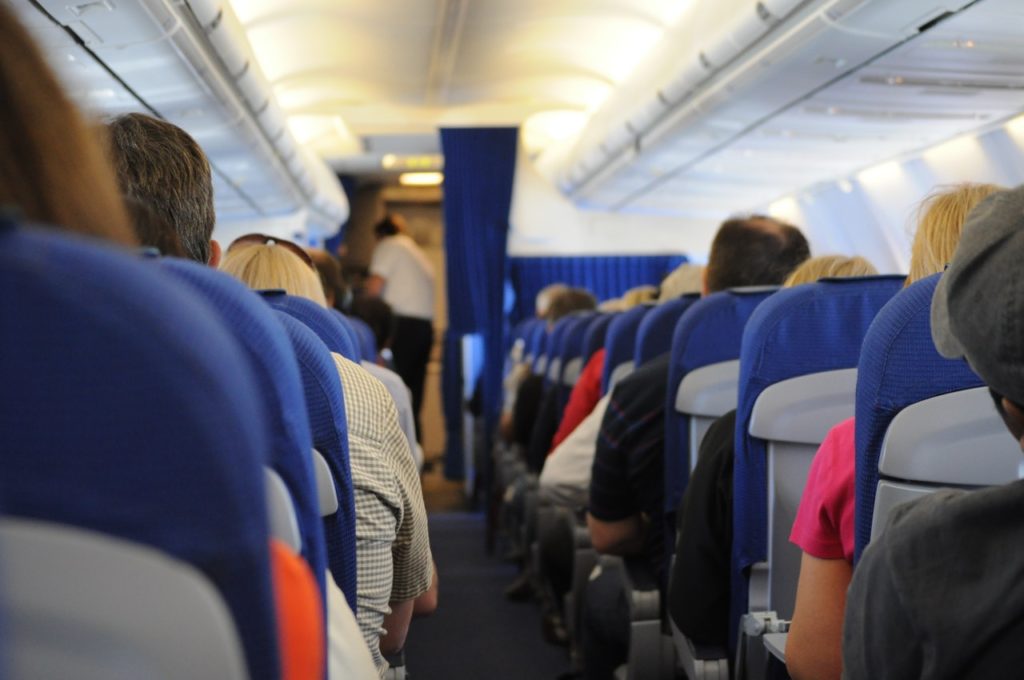 inside an aeroplane